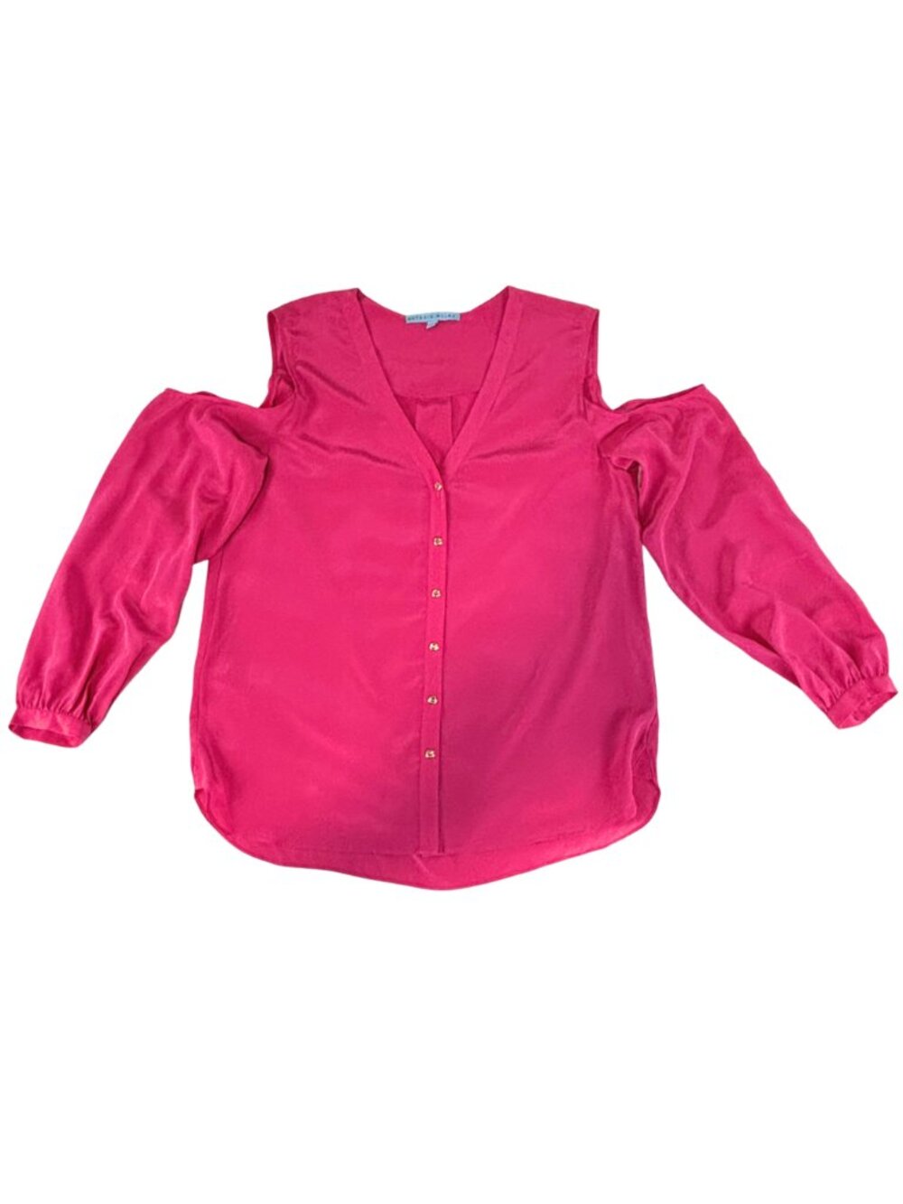 NWT Antonio Melani Women's Kiah Cold Shoulder Blouse in French Pink Size Medium